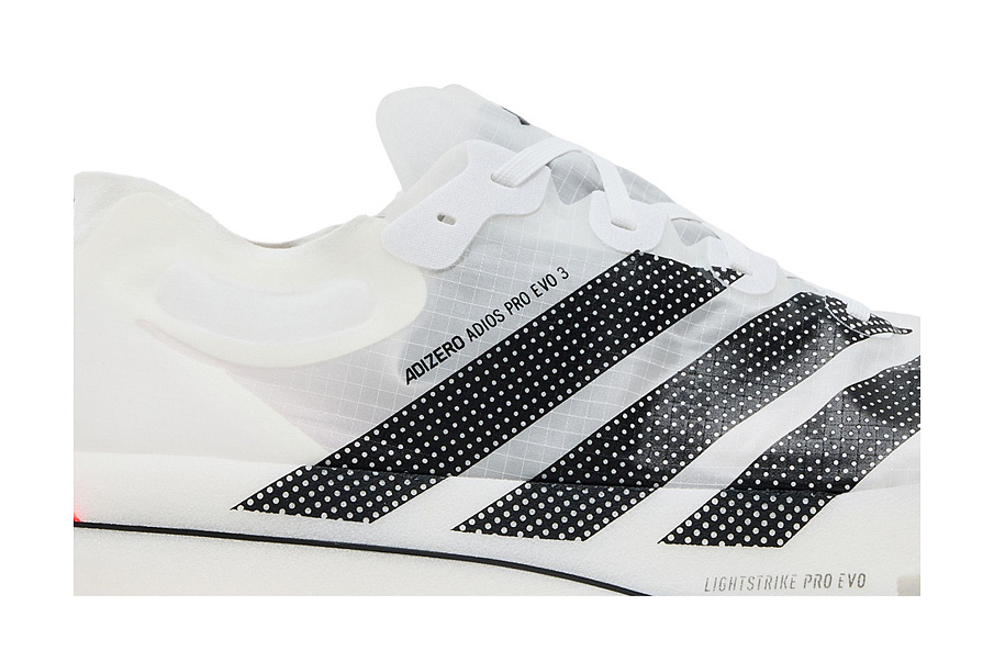 Фото № 3 с приближением к товару «‎adidas Adizero Adios Pro Evo 3 Cloud White Core Black Solar Turbo»
