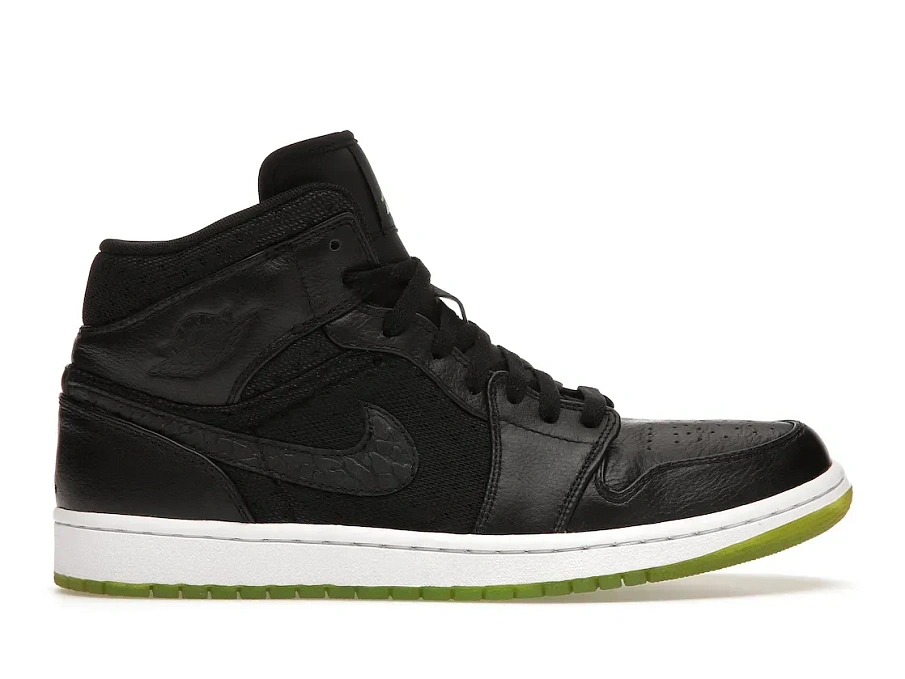 Фото № 1 с приближением к товару «‎Jordan 1 Phat Black Action Green»