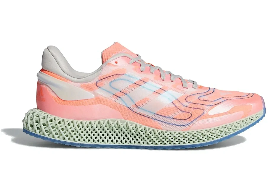 Фото № 1 с приближением к товару «‎adidas 4D Run 1.0 Cloud White Signal Coral»