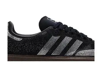 adidas Women's Samba OG Black Silver Rhinestones - 3