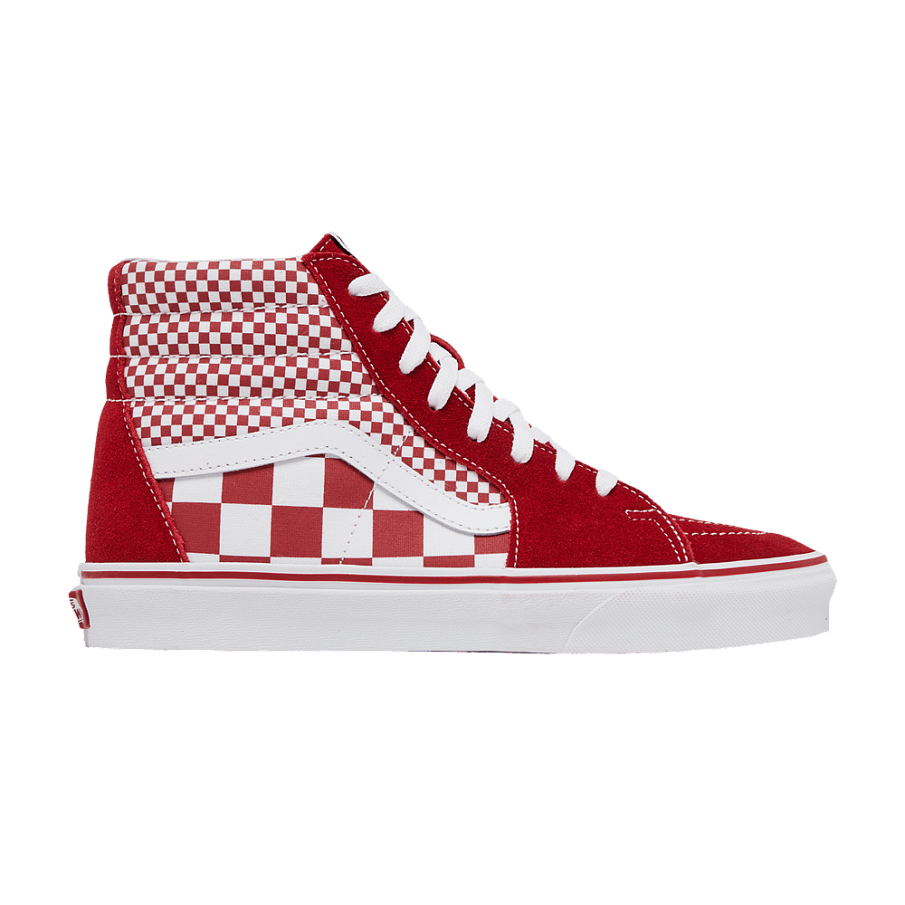 Фото № 1 с приближением к товару «‎Vans Sk8-Hi Red Mix Checker»