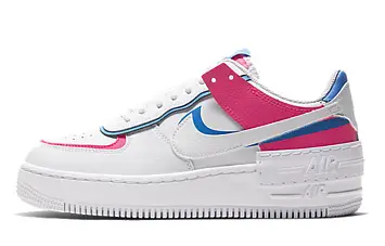 Nike Air Force 1 Shadow Skate shoes bluepink - 1
