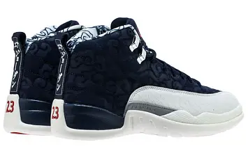 Nike Air Jordan 12 International Flight Basketball Shoes blue - 5