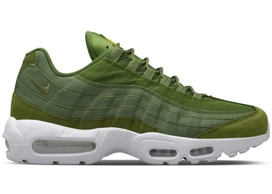 Фото № 1 с приближением к товару «‎Nike Air Max 95 Stussy Olive»