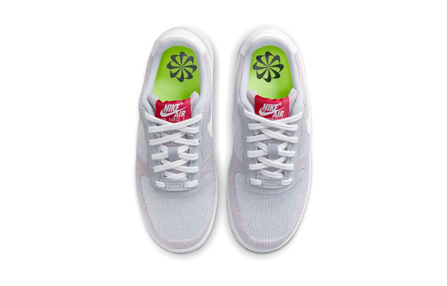 Фото № 4 с приближением к товару «‎Nike Air Force 1 Crater Flyknit GS 'Wolf Grey'»