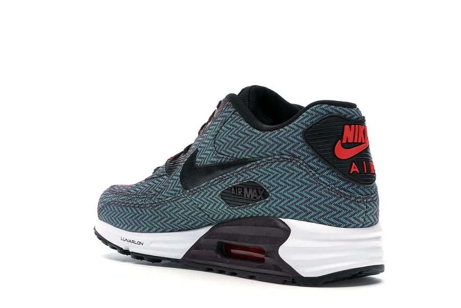 Фото № 6 с приближением к товару «‎Nike Air Max Lunar90 Burgundy-Herringbone»