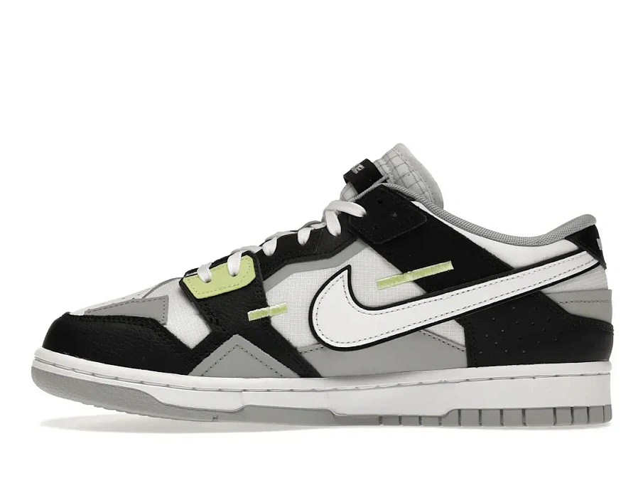 Фото № 3 с приближением к товару «‎Nike Dunk Low Scrap Wolf Grey Light Lemon Twist»