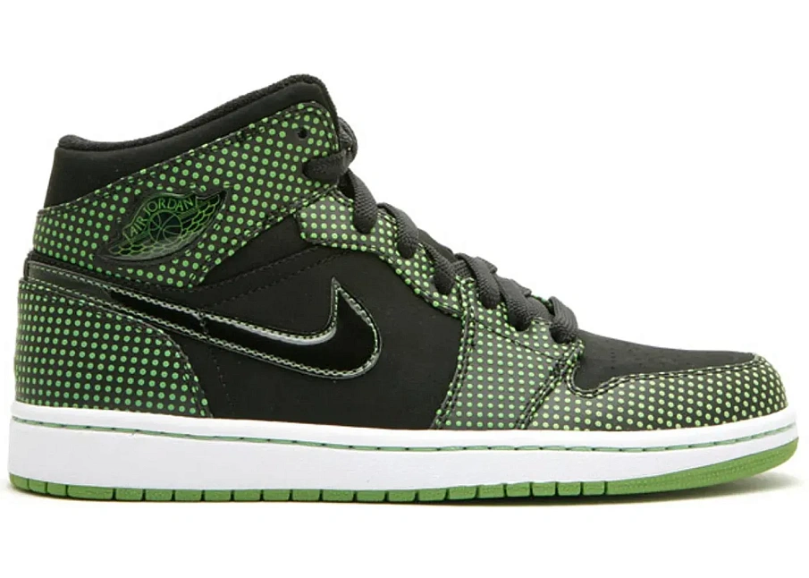Фото № 1 с приближением к товару «‎Jordan 1 Retro Polka Dot Chlorophyll»