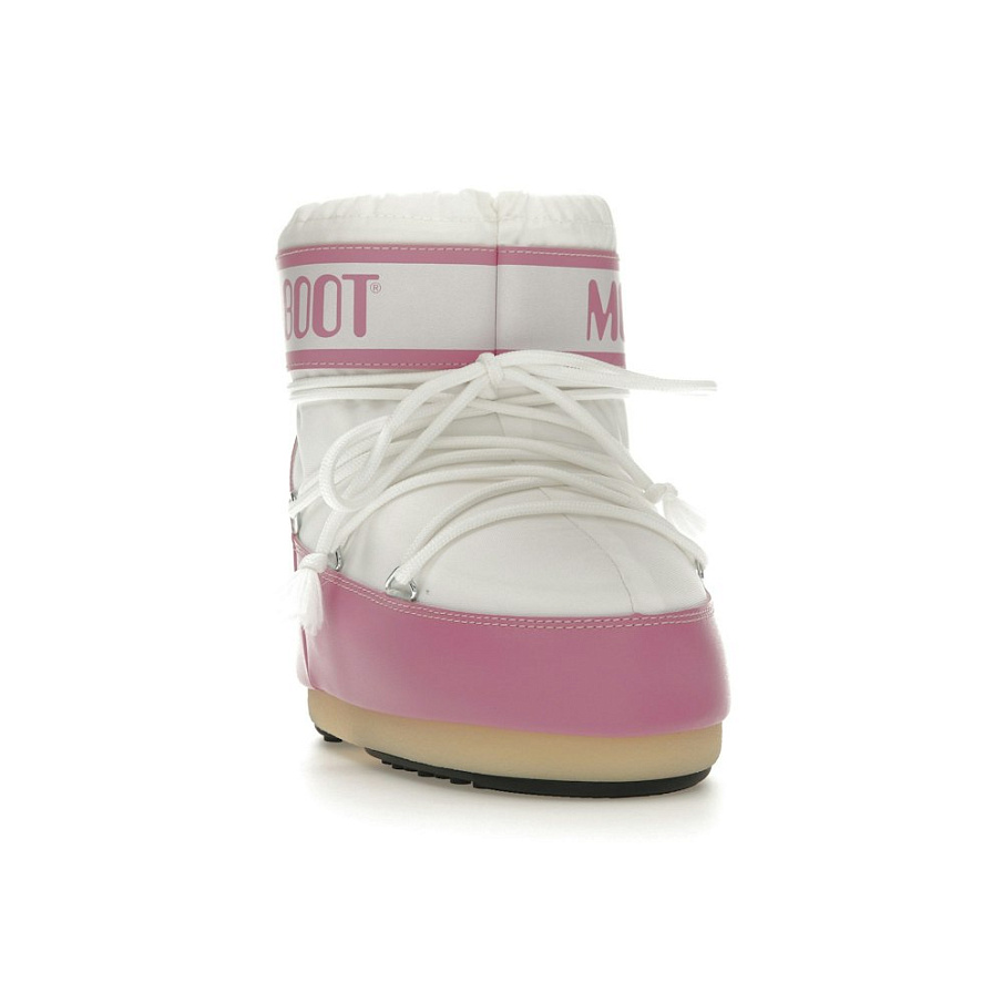 Фото № 2 с приближением к товару «‎Moon Boot Icon Nylon Low Boot Pink White»