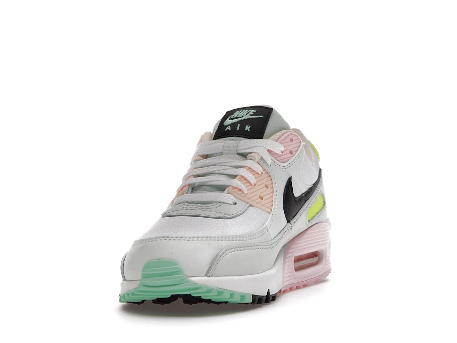 Фото № 4 с приближением к товару «‎Nike Air Max 90 White Volt Green Glow »
