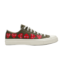 Фото № 1 с приближением к товару «‎Comme des Garçons Play x Converse Chuck 70 Low Top Multi Heart»