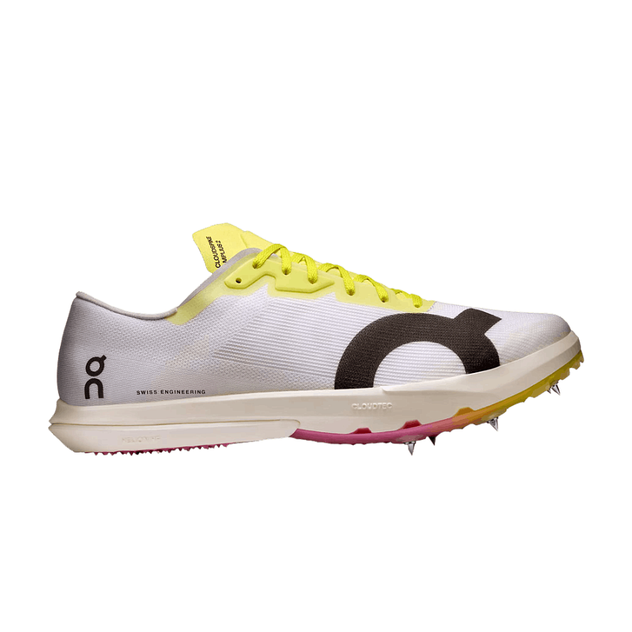 Фото № 1 с приближением к товару «‎ON Cloudspike Amplius 2 White Yellow Raspberry (3MF10292926)»