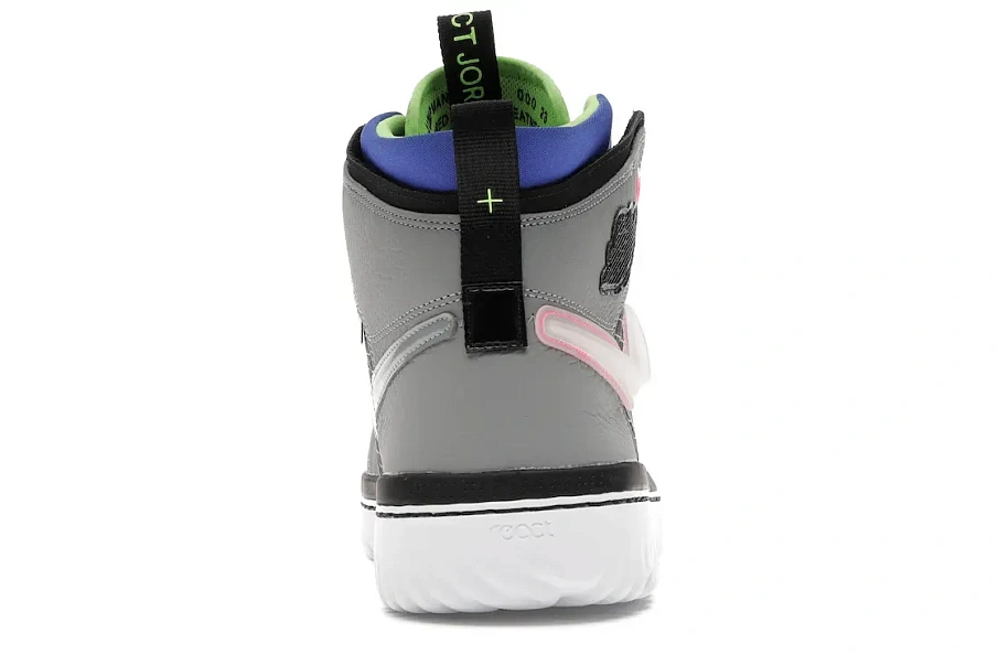 Фото № 4 с приближением к товару «‎Jordan 1 High React Black Particle Grey»