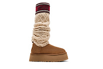 Фото № 2 с приближением к товару «‎UGG Women's Classic Sweater Letter Tall Chestnut»