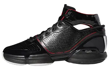  adidas adiZero Rose 1 Vintage basketball shoes BlackWhiteScarlet - 1