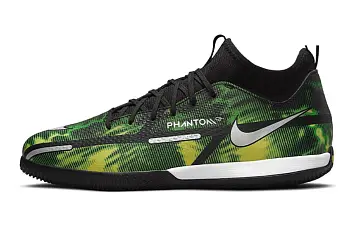 Nike Jr. Phantom GT2 Academy Dynamic Fit IC Soccer Shoes K BlackGreen (DM0740-003) - 1