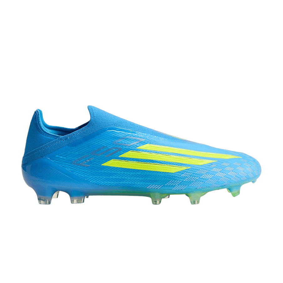Фото № 1 с приближением к товару «‎adidas F50 Elite Laceless FG Lucid Ray Blue Team Solar Yellow 2 Lucid Aquamarine»