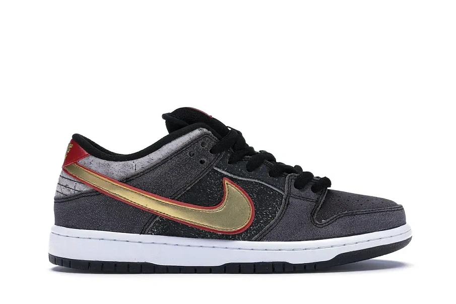 Фото № 1 с приближением к товару «‎Nike SB Dunk Low Beijing Metallic Gold»
