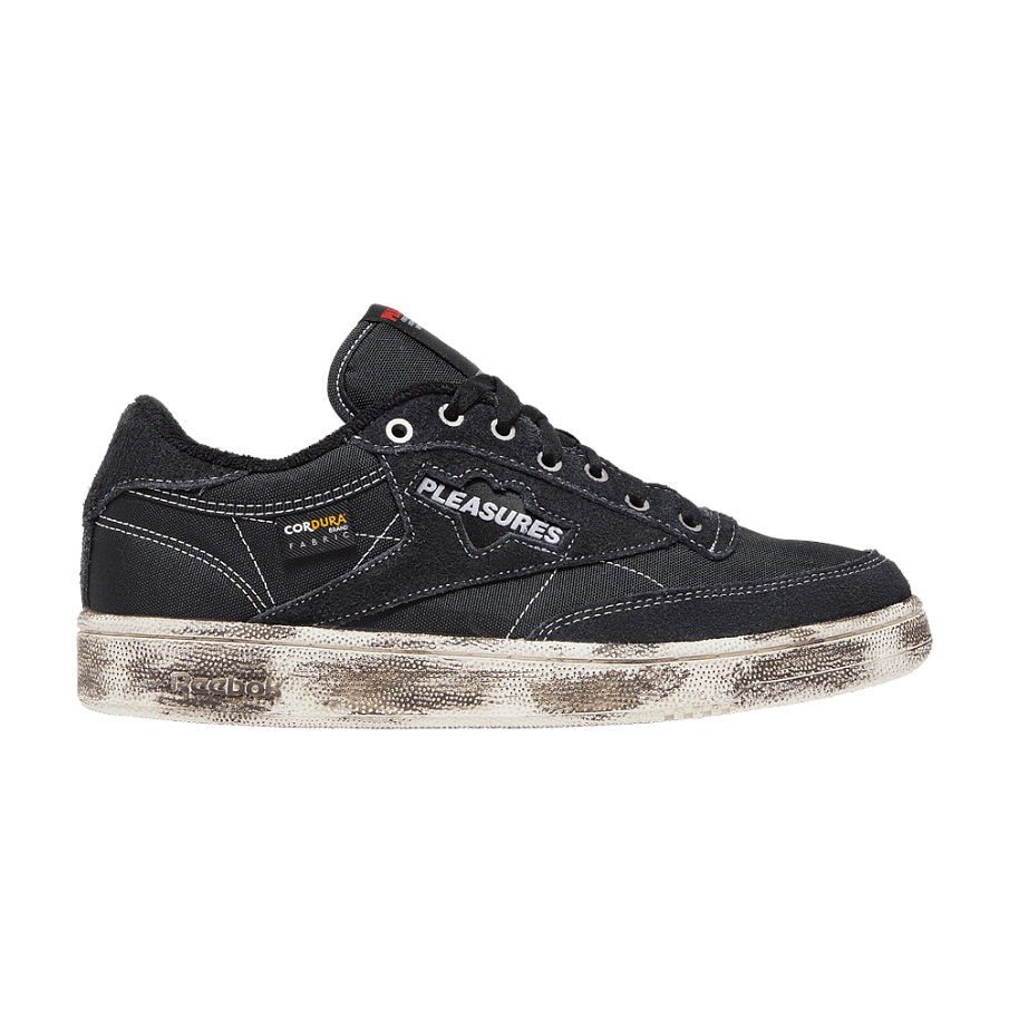 Фото № 1 с приближением к товару «‎Pleasures x Reebok Club C 85 Black Chalk»