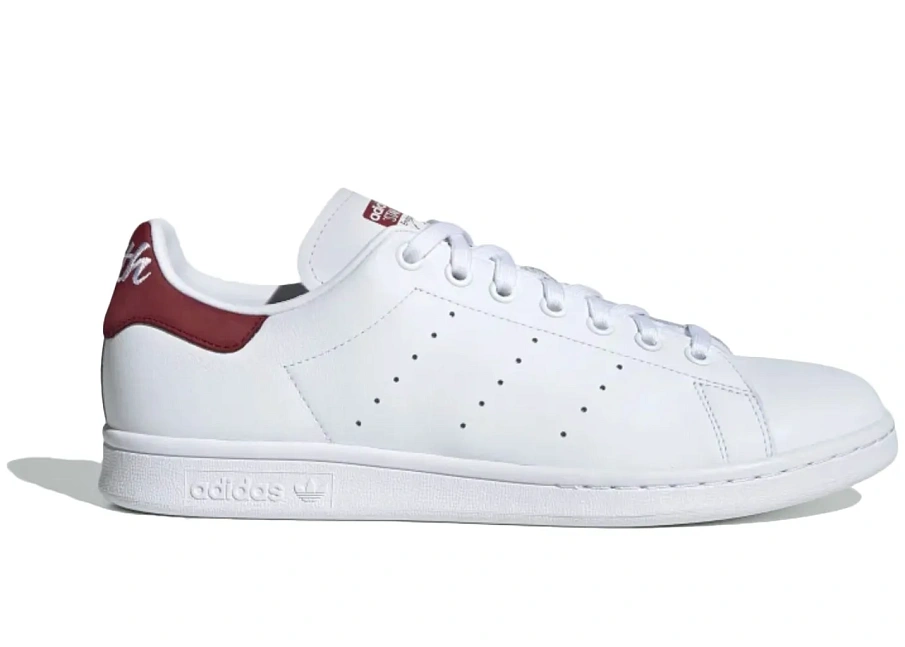 Фото № 1 с приближением к товару «‎adidas Stan Smith Cloud White Collegiate Burgundy»