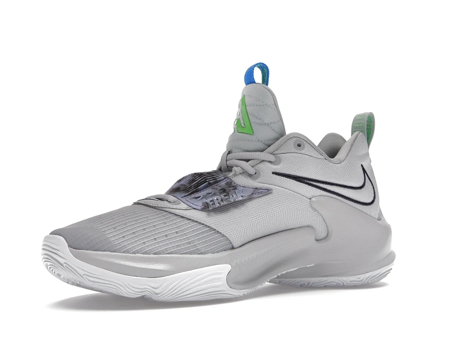 Фото № 3 с приближением к товару «‎Nike Zoom Freak 3 NBA 75th Anniversary Grey Marble Lime»