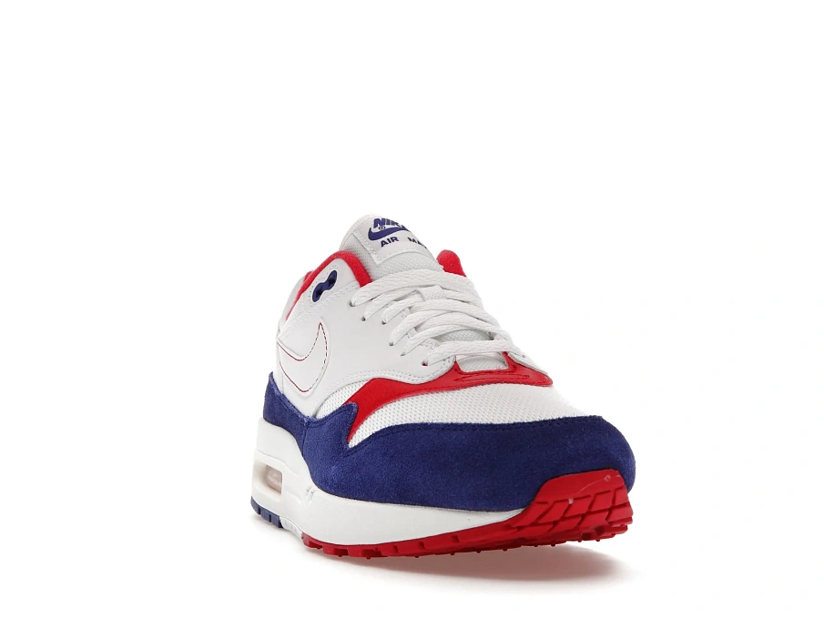 Фото № 2 с приближением к товару «‎Nike Air Max 1 White Red Blue»