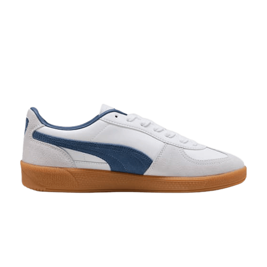 Фото № 1 с приближением к товару «‎Puma Palermo Leather White Dark Indigo»