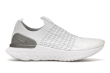Nike React Phantom Run Flyknit 2 White Pure Platinum  - 1