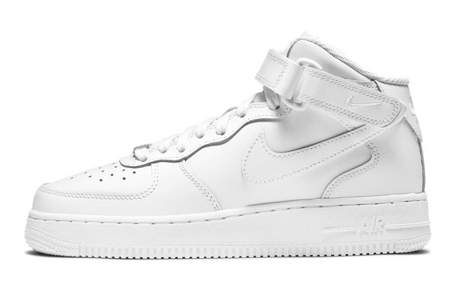 Фото № 1 с приближением к товару «‎Nike Air Force 1 Mid LE GS 'Triple White'»
