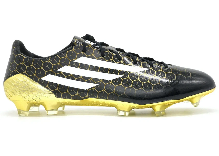 Фото № 1 с приближением к товару «‎adidas Adizero F50 Ghosted Crazylight FG Black Gold Metallic»