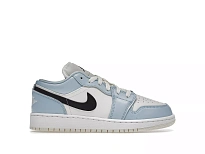 Фото № 1 с приближением к товару «‎Jordan 1 Low Ice Blue Black »