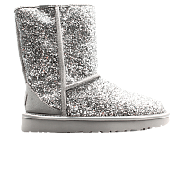Фото № 1 с приближением к товару «‎UGG Women's Classic Short Cosmos Glitter - Silver»