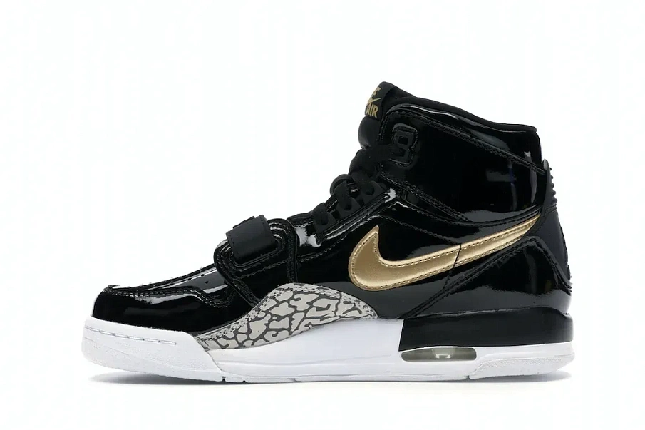 Фото № 3 с приближением к товару «‎Jordan Legacy 312 Black Gold Patent »