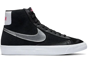 Nike Blazer 77 Mid Vintage Black Metallic Silver 
