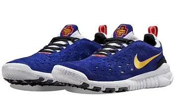 Nike Free Run Trail "Concord Habanero Red" Low-Top Running Shoes BlueWhite - 3