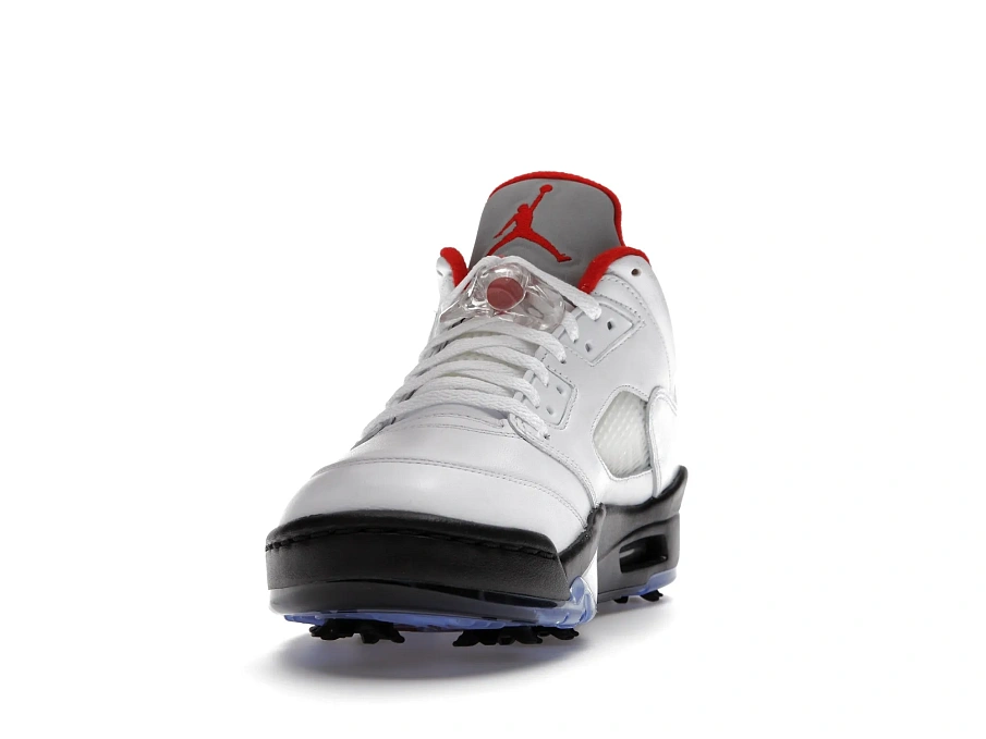 Фото № 3 с приближением к товару «‎Jordan 5 Retro Low Golf Fire Red (Silver Tongue)»