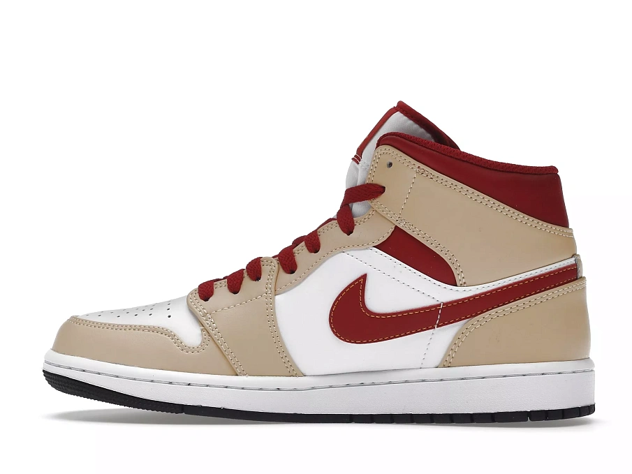 Фото № 5 с приближением к товару «‎Jordan 1 Mid Light Curry Cardinal»