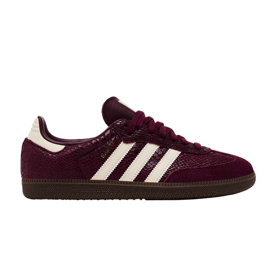 Фото № 1 с приближением к товару «‎adidas Women's Samba OG Maroon Cream White Gold»