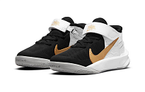 Фото № 3 с приближением к товару «‎(BP) Nike Team Hustle D 10 FlyEase WhiteGoldBlack»