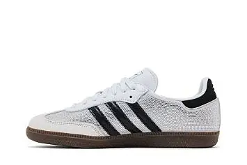 adidas Women's Samba OG Crystal White Rhinestones - 4