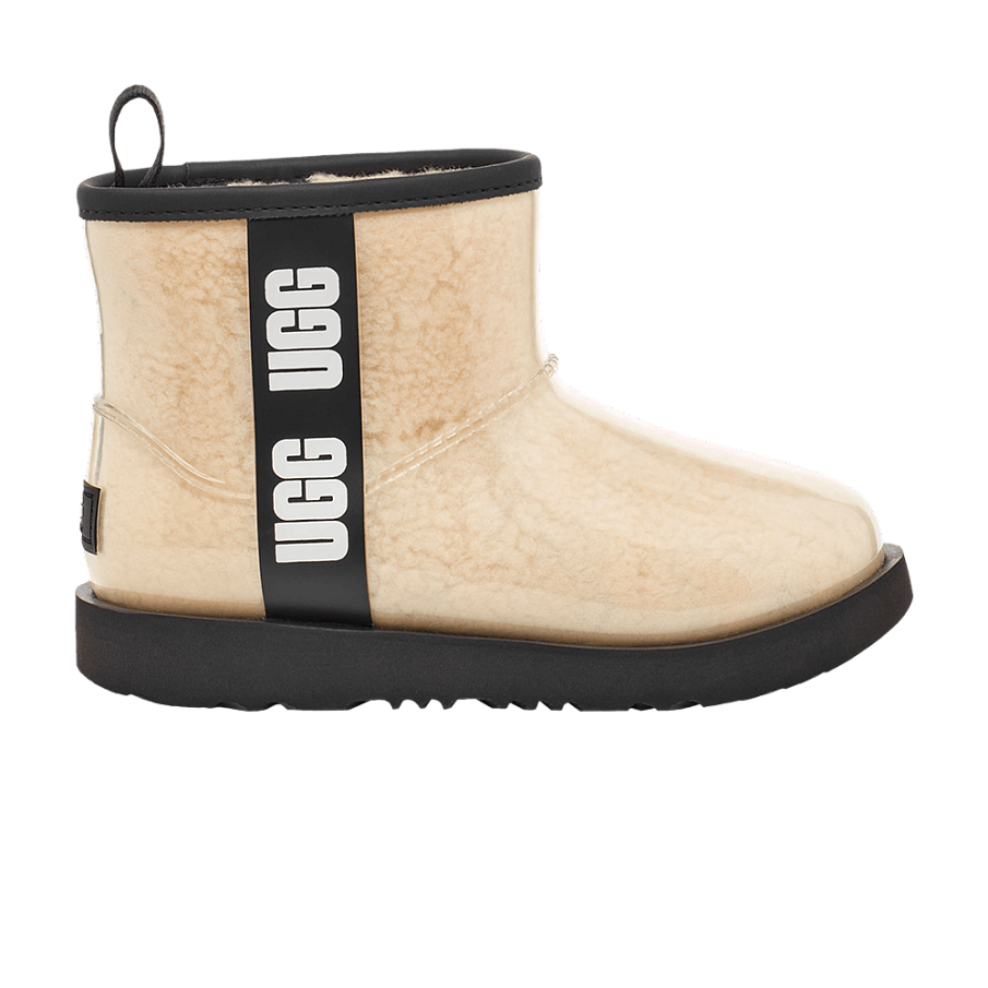 Фото № 1 с приближением к товару «‎UGG Classic Clear Mini II Boot Kids Natural Black»