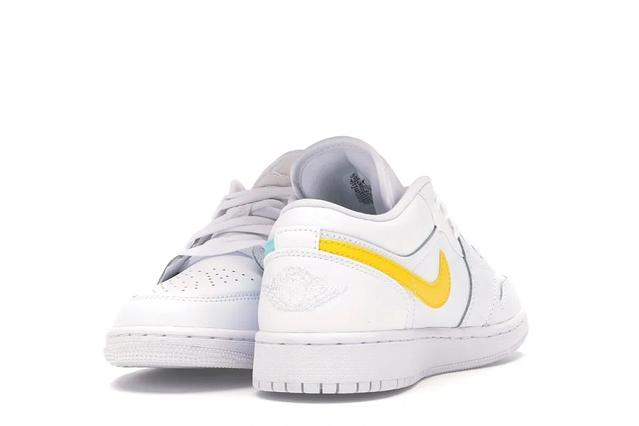 Фото № 4 с приближением к товару «‎Jordan 1 Low White Neon »