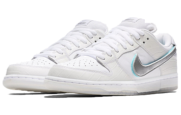 Diamond Supply Co. X Nike Sb Dunk Low Skate Shoes White Diamond - 2