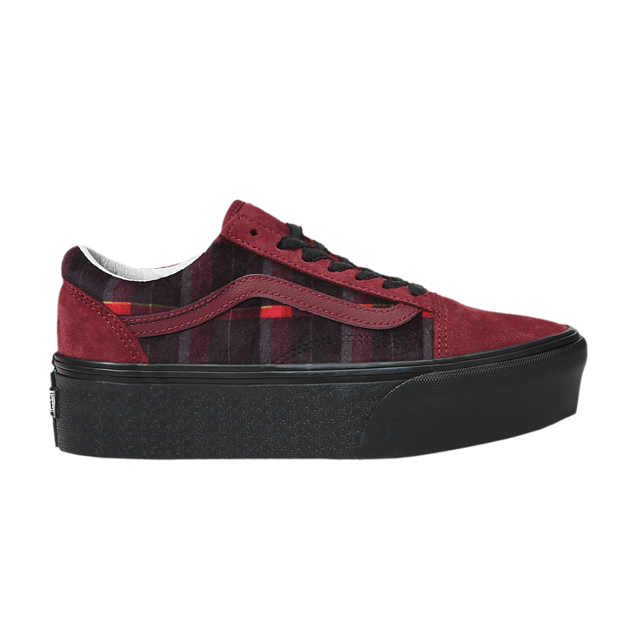 Фото № 1 с приближением к товару «‎Vans Old Skool Stackform Velvet Plaid»