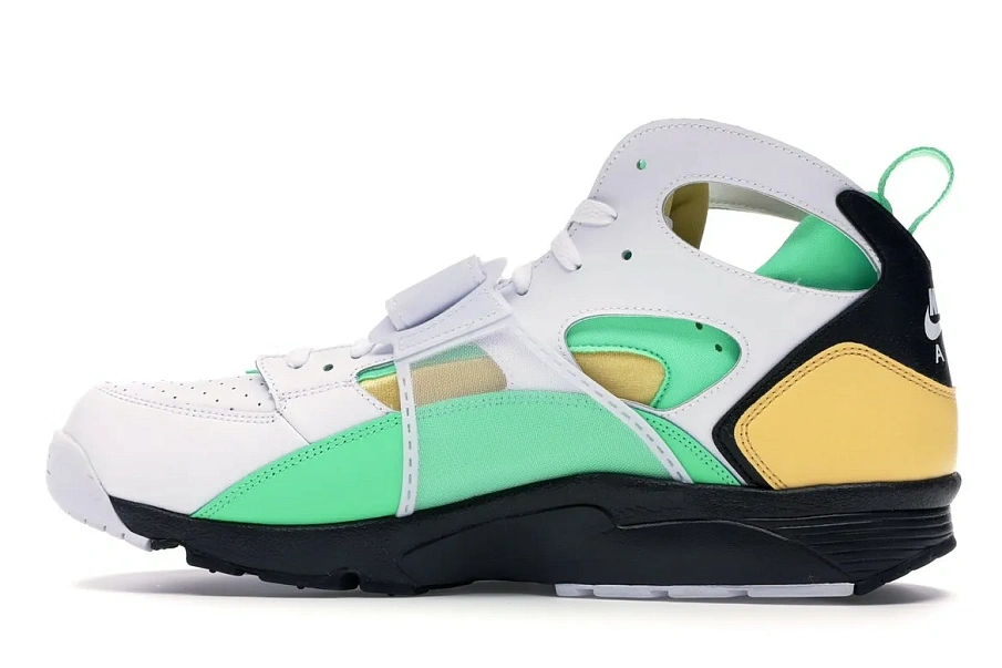 Фото № 5 с приближением к товару «‎Nike Air Trainer Huarache White Topaz Gold Electro Green»