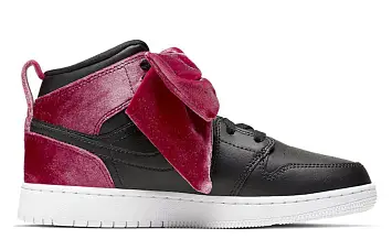 Nike Air Jordan 1 Mid Bow Basketball shoes black - 2