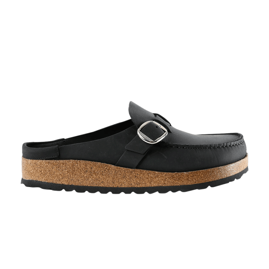 Фото № 1 с приближением к товару «‎Birkenstock Women's Buckley Oiled Leather Sandal Black»