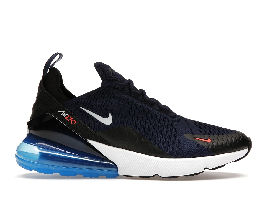 Фото № 1 с приближением к товару «‎Nike Air Max 270 Midnight Navy Bright Crimson»