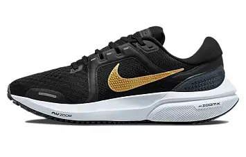 Nike Wmns Air Zoom Vomero 16 Low-Top Running Shoes BlackWhiteGold - 1
