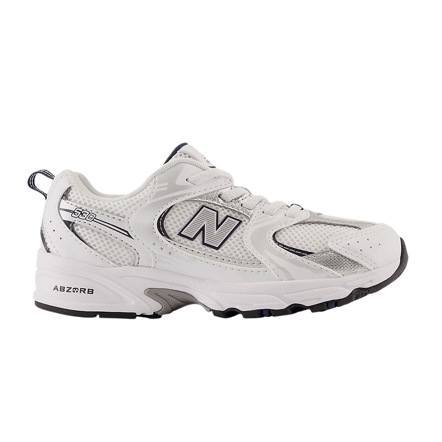 Фото № 1 с приближением к товару «‎New Balance 530 Bungee Little Kid White Natural Indigo»